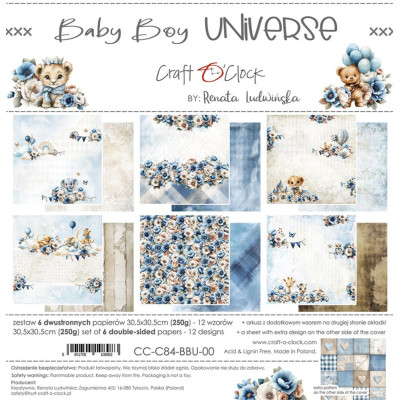 Baby Boy Universe 30x30 cm - Craft O´Clock