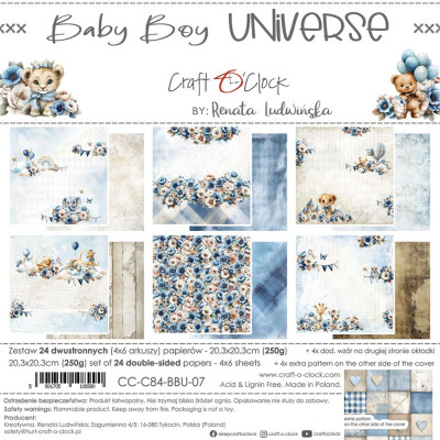 Baby Boy Universe 20X20 cm   Básicos- Craft O´Clock