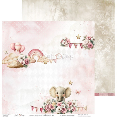 Baby Girl Universe 30x30 cm - Craft O´Clock