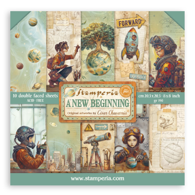 A New Beginning  20x20 cm   - Stamperia