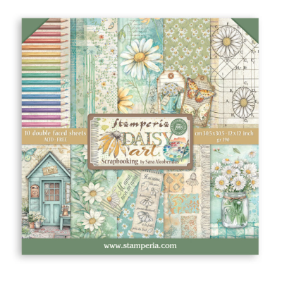 Daisy art 30x30 cm (22 hojas)  - Stamperia