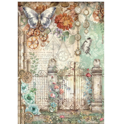Garden of Time Papel de Arroz A4- Stamperia