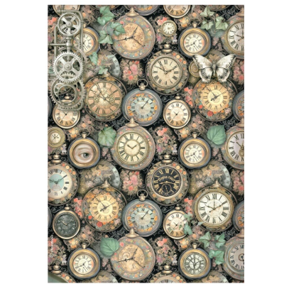 Garden of Time Papel de Arroz A4- Stamperia
