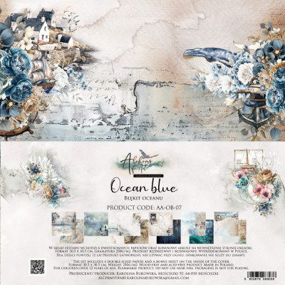 Ocean Blue  30x30 cm - Alchemy of Art