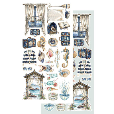 Ocean Blue  Recortables 30x15 cm - Alchemy of Art