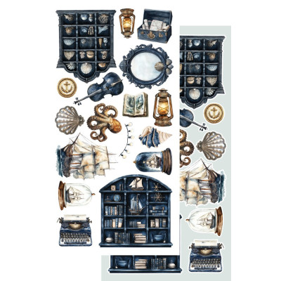 Ocean Blue  Recortables 30x15 cm - Alchemy of Art