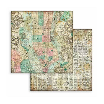 Sir Vagabond Aviator Maxi Backgrounds Selection 30x30 cm - Stamperia
