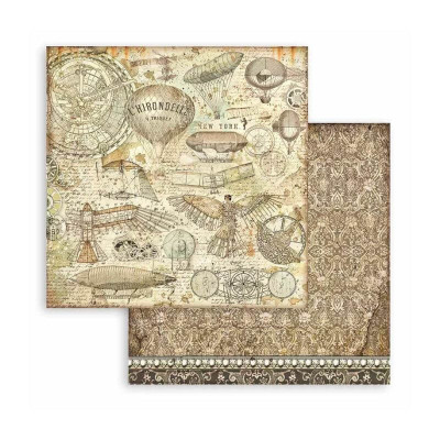 Sir Vagabond Aviator Maxi Backgrounds Selection 30x30 cm - Stamperia