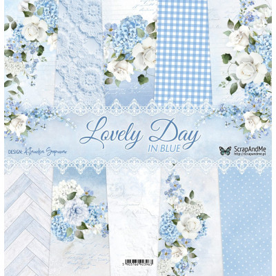 Lovely Day in Blue  30x30 cm - ScrapandMe