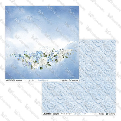 Lovely Day in Blue  30x30 cm - ScrapandMe