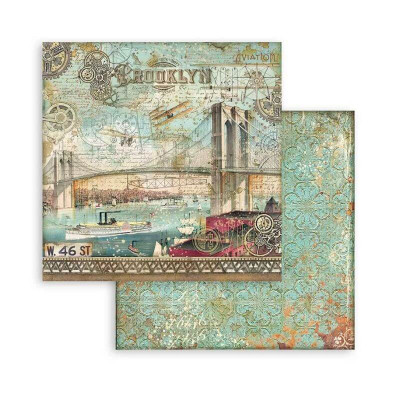 Sir Vagabond Aviator Maxi Backgrounds Selection 30x30 cm - Stamperia
