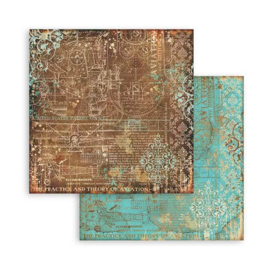 Sir Vagabond Aviator Maxi Backgrounds Selection 30x30 cm - Stamperia