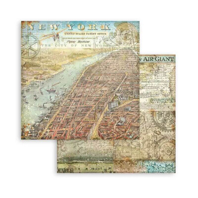 Sir Vagabond Aviator Maxi Backgrounds Selection 30x30 cm - Stamperia
