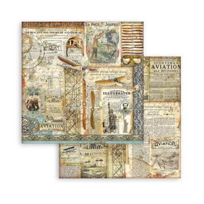 Sir Vagabond Aviator Maxi Backgrounds Selection 30x30 cm - Stamperia