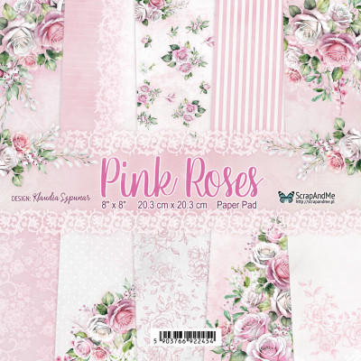 Pink Roses  20x20 cm - ScrapandMe