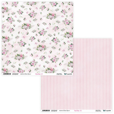 Pink Roses  20x20 cm - ScrapandMe