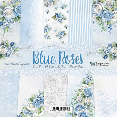 Blue Roses  20x20 cm - ScrapandMe