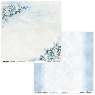 Blue Roses  20x20 cm - ScrapandMe