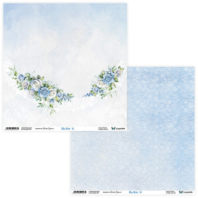 Blue Roses  20x20 cm - ScrapandMe