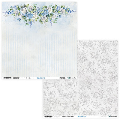 Blue Roses  20x20 cm - ScrapandMe