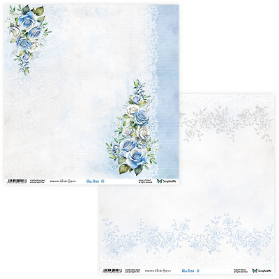 Blue Roses  20x20 cm - ScrapandMe