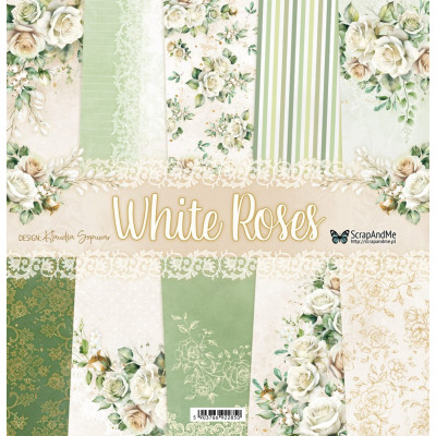 White Roses  30x30 cm - ScrapandMe