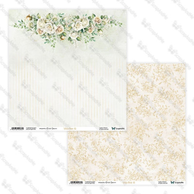 White Roses  30x30 cm - ScrapandMe