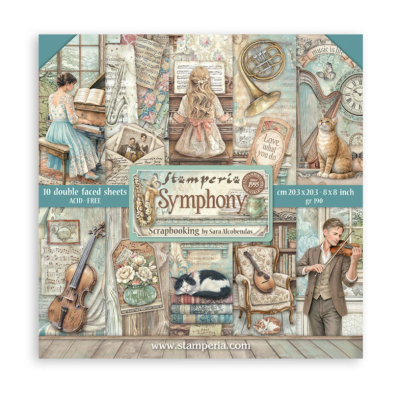 Symphony 20x20 cm  - Stamperia