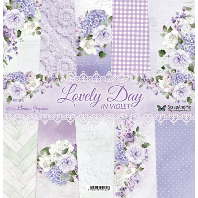 Lovely Day in Violet  30x30 cm - ScrapandMe