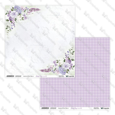 Lovely Day in Violet  30x30 cm - ScrapandMe