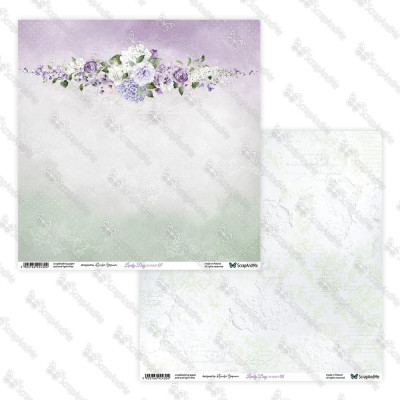 Lovely Day in Violet  30x30 cm - ScrapandMe