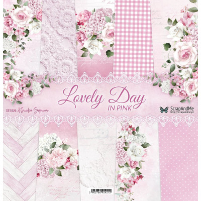 Lovely Day in Pink  30x30 cm - ScrapandMe