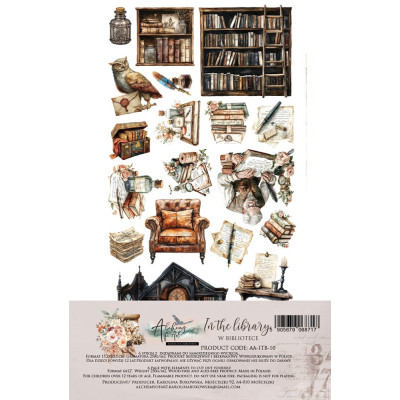 In the Library  Recortables 30x15 cm - Alchemy of Art