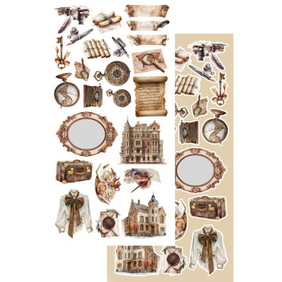 In the Library  Recortables 30x15 cm - Alchemy of Art