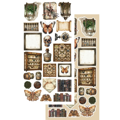 In the Library  Recortables 30x15 cm - Alchemy of Art