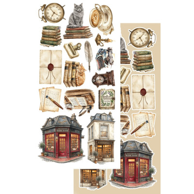 In the Library  Recortables 30x15 cm - Alchemy of Art